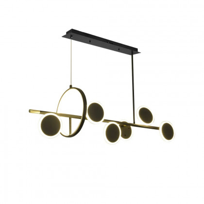 HMR - Minimalist Round Lamps Sputnik Kitchen Island Light in Black & Gold