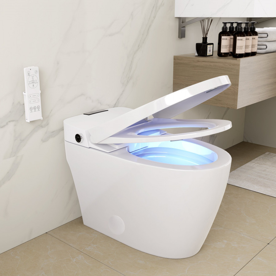 HMR - Smart Bidet Toilet with Foot Sensor Flushing 1.32 GPF