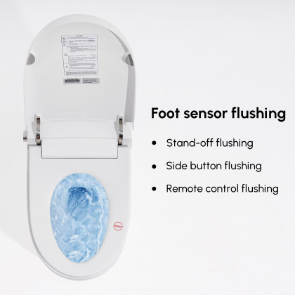 HMR - Smart Bidet Toilet with Foot Sensor Flushing 1.32 GPF
