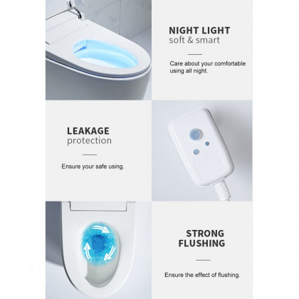 HMR - Smart Bidet Toilet with Foot Sensor Flushing 1.32 GPF