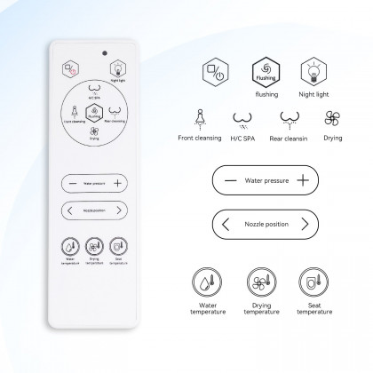 HMR - Smart Bidet Toilet with Foot Sensor Flushing 1.32 GPF