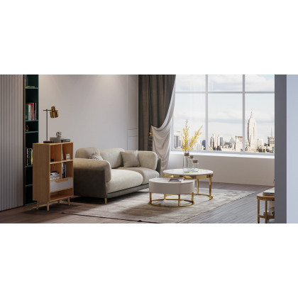 HMR - 5' x 8' Minimalist Gray Rectangle Area Rug