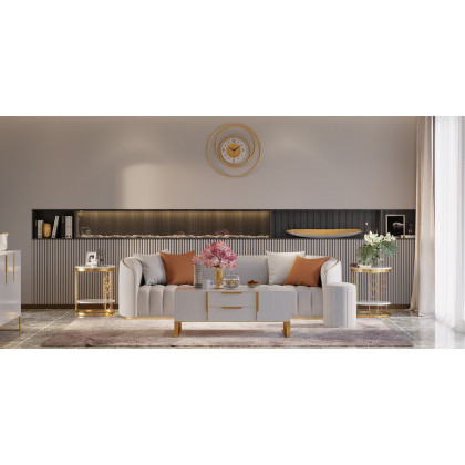HMR - 5' x 8' Minimalist Gray Rectangle Area Rug