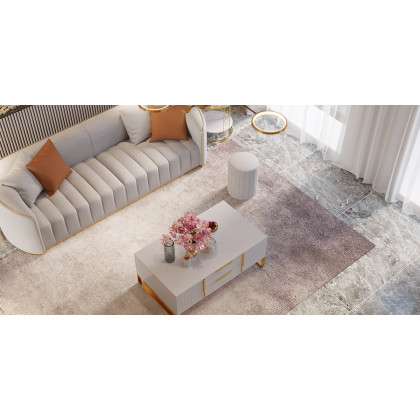 HMR - 5' x 8' Minimalist Gray Rectangle Area Rug