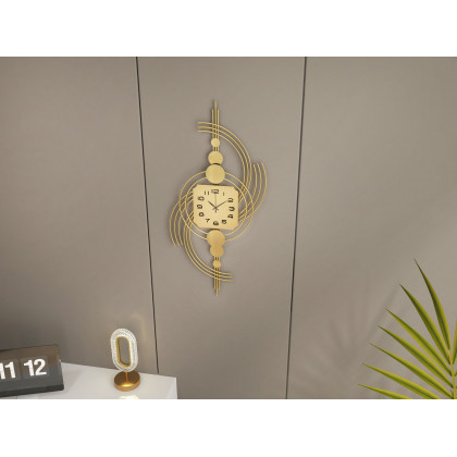 HMR - Ovated Modern LED Table Lamp Plug in Desk Lamps for Living Room Ring Shape in Gold