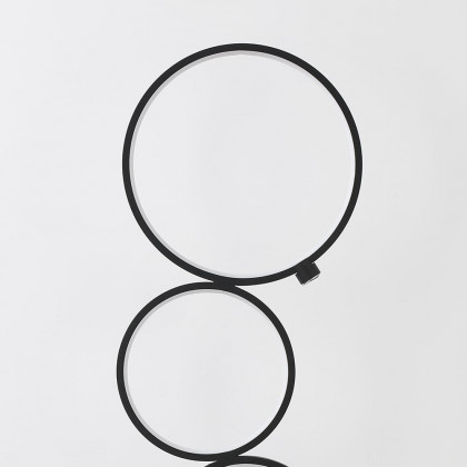 HMR - Multi-Head Integrated LED Floor Lamp 5-Ring Geometric Standing Light
