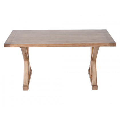 HMR - Vintage Style Rectangular Pine wood Farmhouse Desk