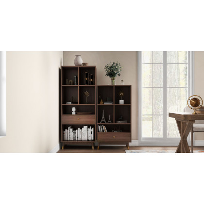 HMR - Vintage Style Rectangular Pine wood Farmhouse Desk