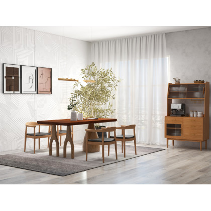 HMR 3 Pieces Japandi Canvas Wall Art Print Hanging Wall Decor Set with Rectangle Frame - Multi-Color, 20"W x 1"D x 27"H, Without 3D