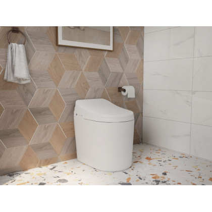 HMR - Compact Smart Bidet Toilet with Automatic Flushing 1.28 GPF