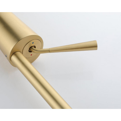 HMR Tront Single Hole Bathroom Vessel Sink Faucet Solid Brass - Brushed Gold