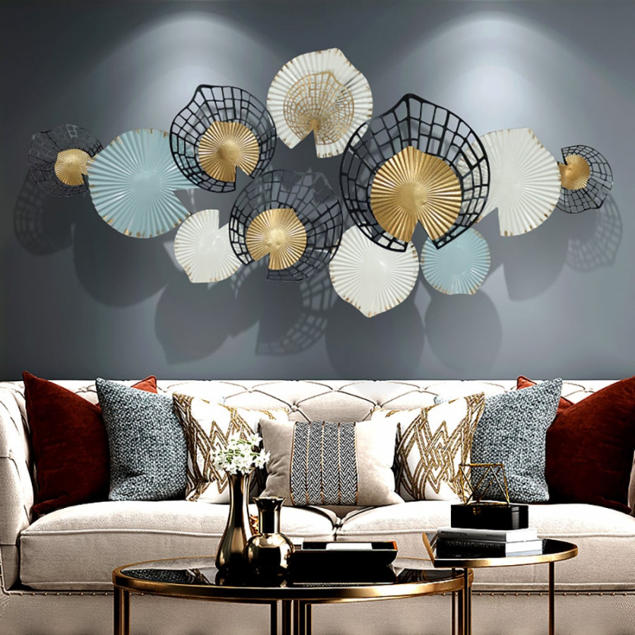 HMR - Modern Hollow-out Flowers Metal Wall Decor Aesthetic art