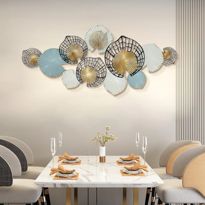 HMR - Modern Hollow-out Flowers Metal Wall Decor Aesthetic art
