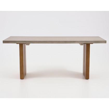 HMR Upoak Series Farmhouse Rectangle Wood Dining Table - Natural, 70.9"L x 29.5"W x 29.5"H