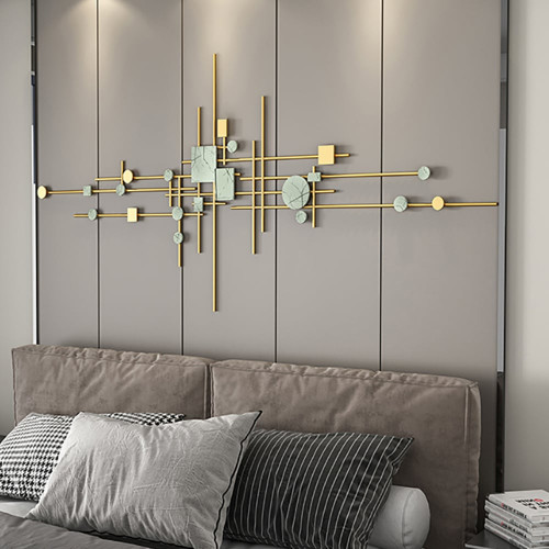 HMR - 1-Piece Europe Modern Geometric Metal Iron Wall Decor Multi-Colored