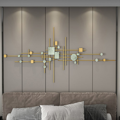 HMR - 1-Piece Europe Modern Geometric Metal Iron Wall Decor Multi-Colored