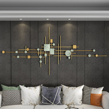 HMR - 1-Piece Europe Modern Geometric Metal Iron Wall Decor Multi-Colored