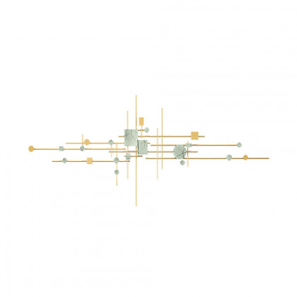HMR - 1-Piece Europe Modern Geometric Metal Iron Wall Decor Multi-Colored