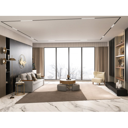 HMR - Natural Abstract Landscape Wall Decor 3D Gold Metal Wall Art 39.4" x 26.8" Living Room