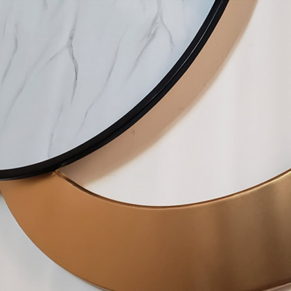 HMR - Modern Geometric Circles Simple Wall Decor Metal Home Art