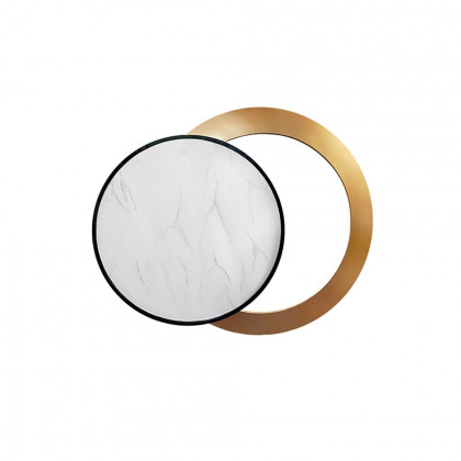 HMR - Modern Geometric Circles Simple Wall Decor Metal Home Art