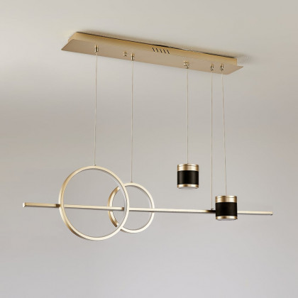 HMR Kitchen Island Light Geometric Starry Reflection Hanging Light 3-Way - Gold