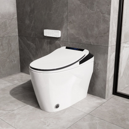 HMR - Automatic Smart Bidet Toilet Child-friendly with Auto Open/Close Lid 1.58 GPF