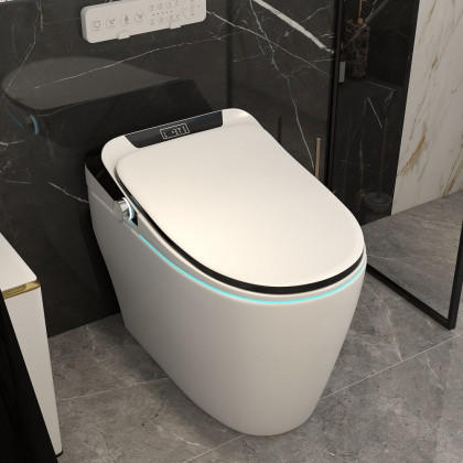 HMR - Automatic Smart Bidet Toilet Child-friendly with Auto Open/Close Lid 1.58 GPF