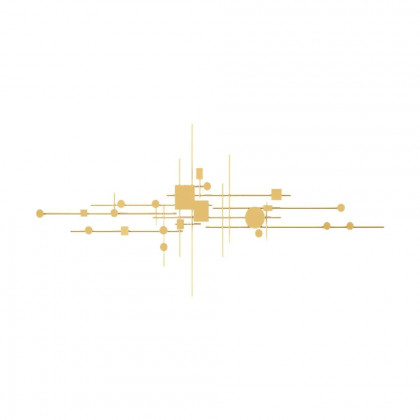 HMR - 3D Geometric Patterns Wall Decor with Overlapping Effects in Metal