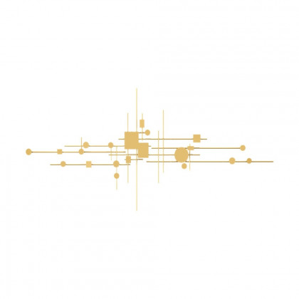 HMR - 3D Geometric Patterns Wall Decor with Overlapping Effects in Metal
