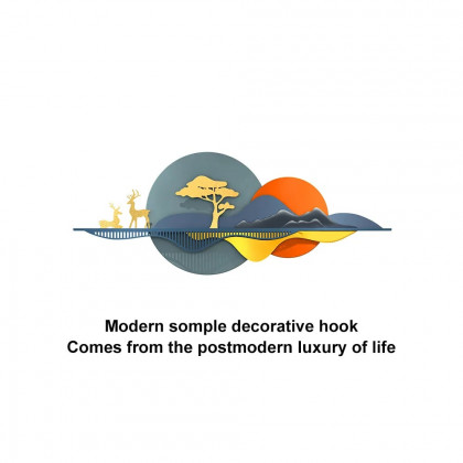 HMR - 59" Modern 3D Unique Metal Nature Landscape Wall Decor Art for Living Room Bedroom