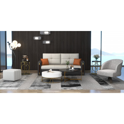 HMR - Convertible Sofa Bed with Storage in 81"W, Gray