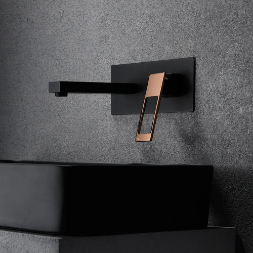 HMR - Modern Wall Mount Bathroom Sink Faucet