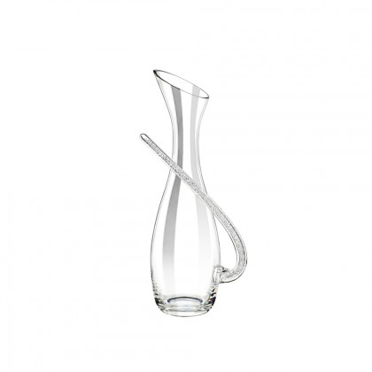 HMR - Creative Wine Decanter with Silver Cystal-Filled Handle