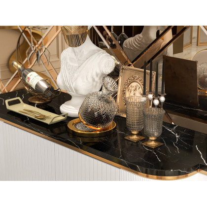 HMR - Luxury Tumbler Wine Decanter 360 Rotating Hand-Carved Diamond Creative Spin Decanter