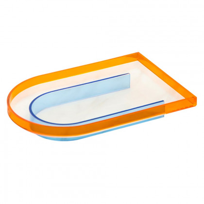HMR - Modern Clear Acrylic Serving Tray Novelty Decorative Tray