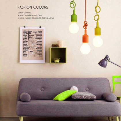 HMR - Colorful Silicone Mini Pendant Light-220V