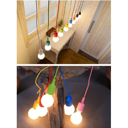HMR - Colorful Silicone Mini Pendant Light-220V