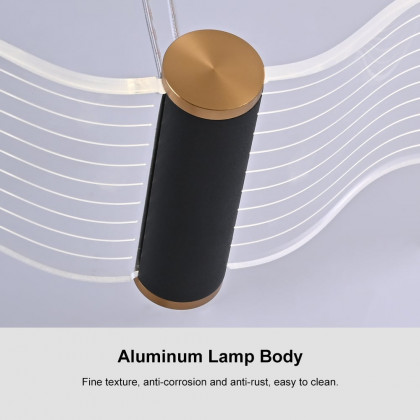 HMR - 5-Lights Seagull Acrylic Modern Pendant Kitchen Island Lighting for Dining Room