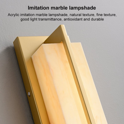 HMR - 31" Gold LED Outdoor Wall Lighting Modern Waterproof IP65 Outside Wall Sconce for House