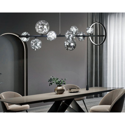 HMR - Modern Kitchen Island Light with Glass Globe Shade Ceiling Pendant Lights