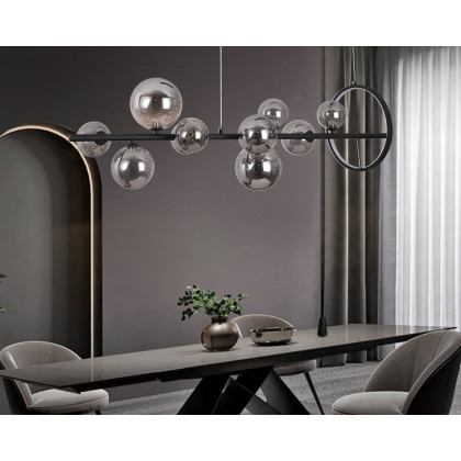 HMR - Modern Kitchen Island Light with Glass Globe Shade Ceiling Pendant Lights