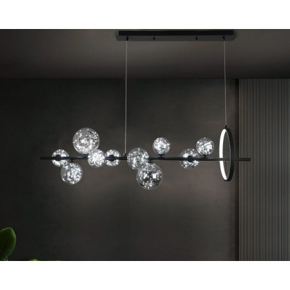 HMR - Modern Kitchen Island Light with Glass Globe Shade Ceiling Pendant Lights