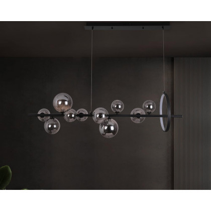 HMR - Modern Kitchen Island Light with Glass Globe Shade Ceiling Pendant Lights