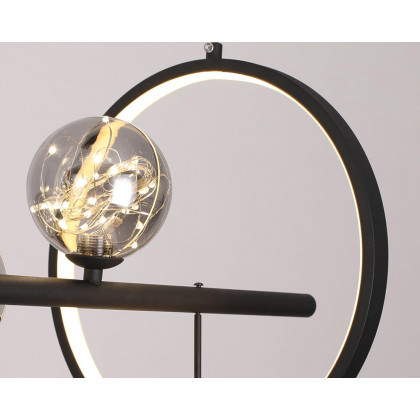HMR - Modern Kitchen Island Light with Glass Globe Shade Ceiling Pendant Lights
