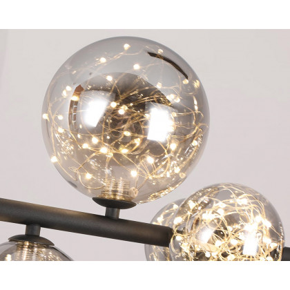 HMR - Modern Kitchen Island Light with Glass Globe Shade Ceiling Pendant Lights