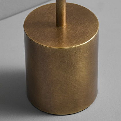 HMR - 2500mAh Bronze Gold Glass Desk Lamp Wireless USB Rechargeable Touch 3 colors Table Light