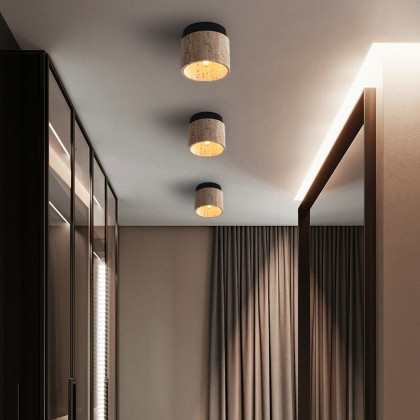 HMR - Travertine Hallway Modern Flush Mount LED Ceiling Light