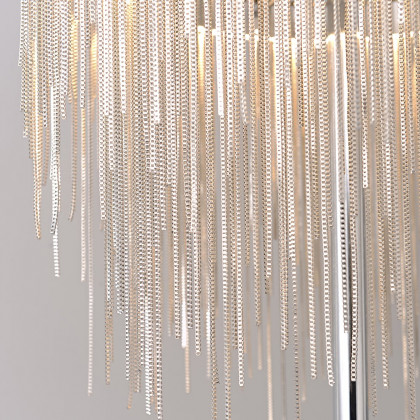 HMR - Postmodern Chrome LED Tassel Floor Lamp Home Decor Standing Lamp for Living Room