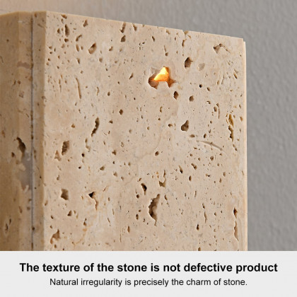 HMR - Travertine LED Outdoor Wall Lighting Modern Waterproof IP65 Outside Wall Sconce